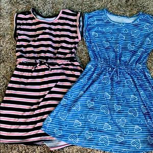Listing 2 dresses So size 10 girls.